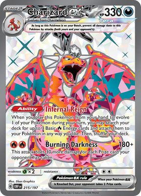 SJF Charizard ex - 215/197 - SV03: Obsidian Flames (OBF)