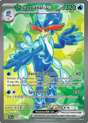 SJF Quaquaval ex - 235/193 - SV02: Paldea Evolved (PAL)
