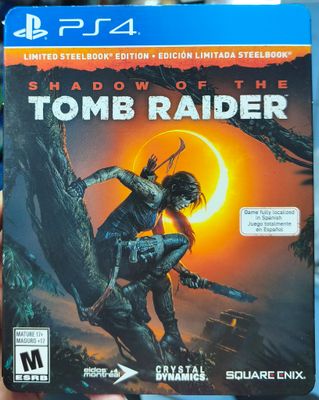 SJ1 Shadow of The Tomb Raider Playstation 4 Usado Completo Steelbook Edition