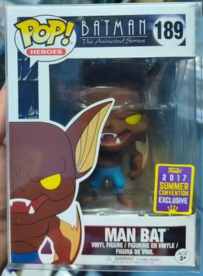 SJ2 Man Bat Figura Funko Pop 189 Batman The Animated Series 2017 Summer Convention con Protector