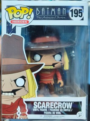 SJ2 Scarecrow Figura Funko Pop 195 Batman The Animated Series Con Protector