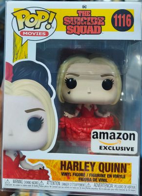 SJ2 Harley Quinn Figura Funko Pop 1116 The Suicide Squad Figura Amazon Exclusive Con Protector 