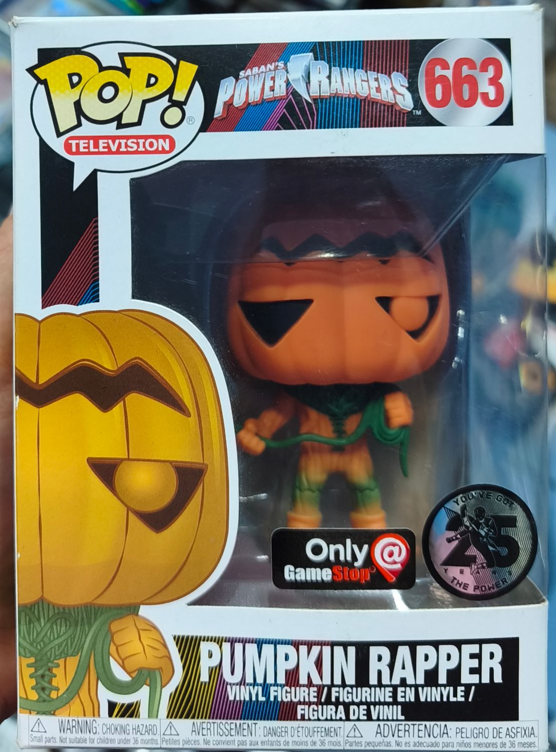 SJ2 Pumpkin Rapper Figura Funko Pop 663 Power Rangers Figura Gamestop