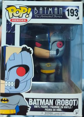 SJ2 Batman Robot Figura Funko Pop 193 Batman The Animated Series Con Protector Batman Figura