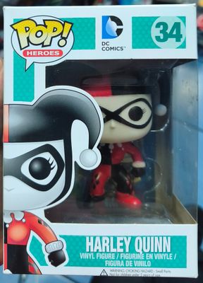 SJ2 Harley Quinn Figura Funko Pop 34 con Protección