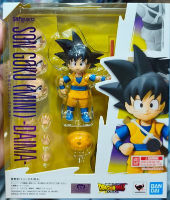 SJ2 Son Goku Figura Mini Daima SH Figuarts Dragon Ball Figura Bandai