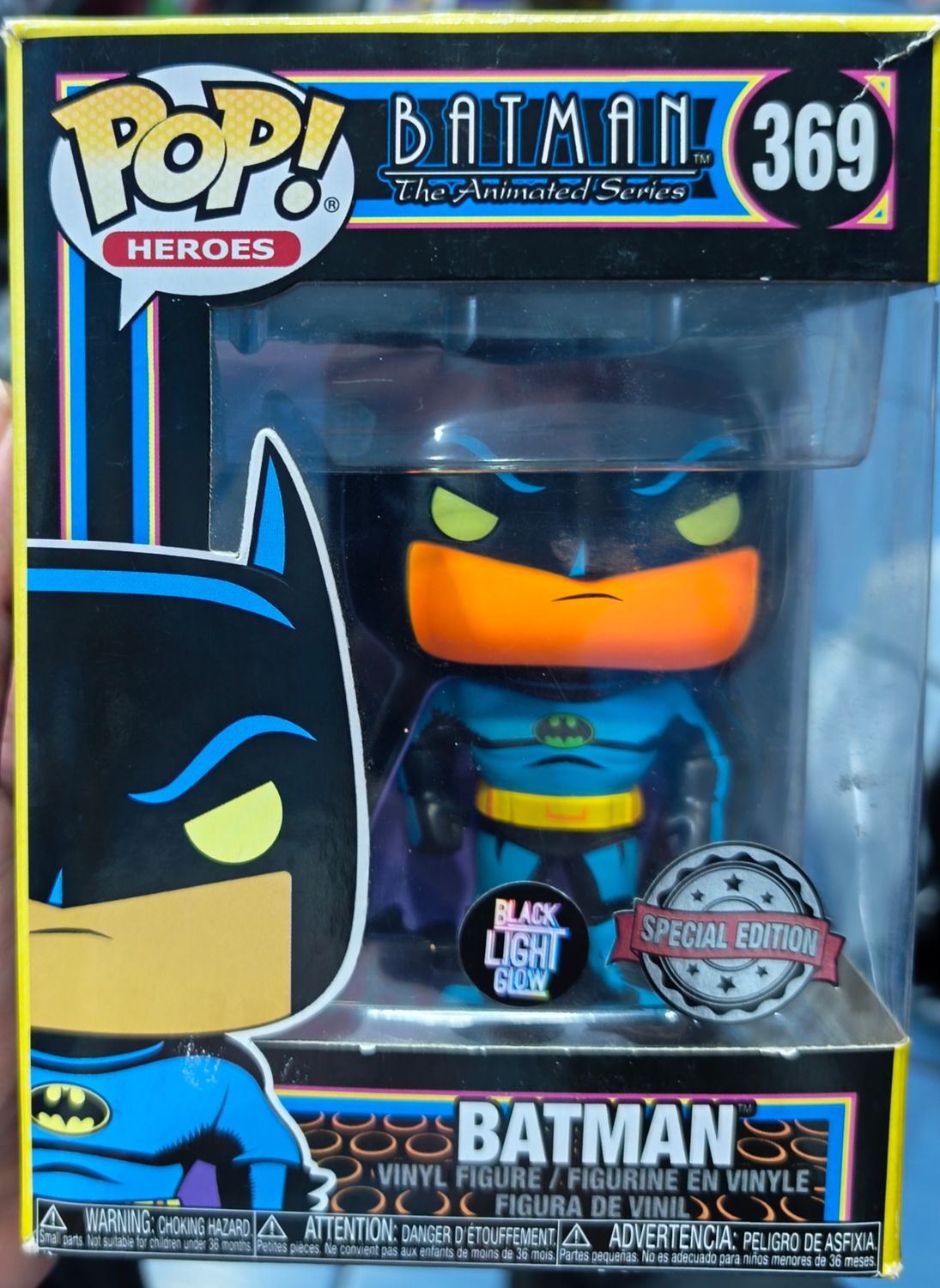 SJ2 Batman Figura Funko Pop 369 Batman The Animated Series Caja Dañada