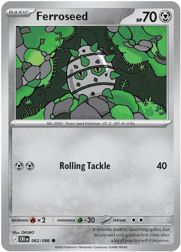 Ferroseed - ME04: Chaos Rising (CRI) Foil