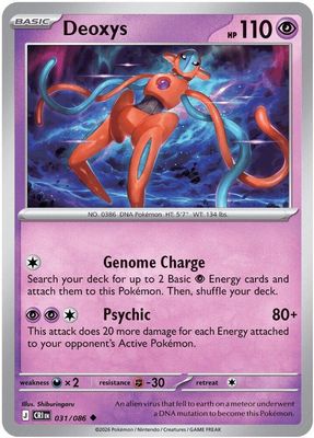 Deoxys - 031/086 - ME04: Chaos Rising (CRI) Uncommon