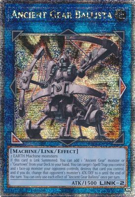 Ancient Gear Ballista (Quarter Century Secret Rare) - Quarter Century Bonanza (RA03)
