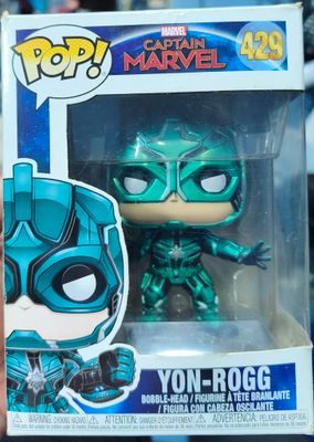 SJ2 Yon Rogg Figura Funko Pop 429 Captain Marvel Figura Caja Dañada 