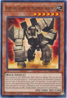 Golem that Guards the Millennium Treasures - INFO-EN002 - Common 1st Edition The Infinite Forbidden 1st Edition Singles *Espanol*