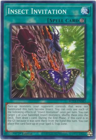 Insect Invitation - ROTA-EN083 - Common 1st Edition Rage of the Abyss 1st Edition Singles