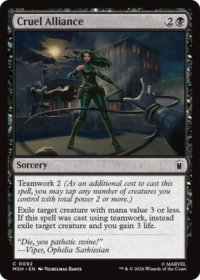 Cruel Alliance - Marvel Super Heroes (MSH) Common