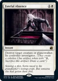 Fateful Absence - Innistrad: Midnight Hunt (MID) Innistrad: Midnight Hunt *Espanol*