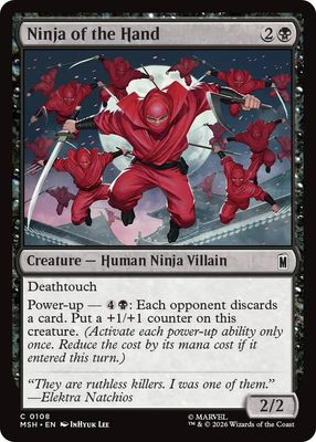 Ninja of the Hand - Marvel Super Heroes (MSH) Foil Common