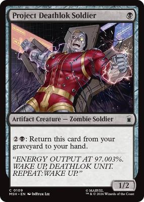 Project Deathlok Soldier - Marvel Super Heroes (MSH) Common