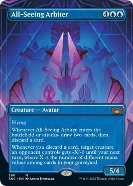 All-Seeing Arbiter (Borderless) - Streets of New Capenna (SNC) Rare