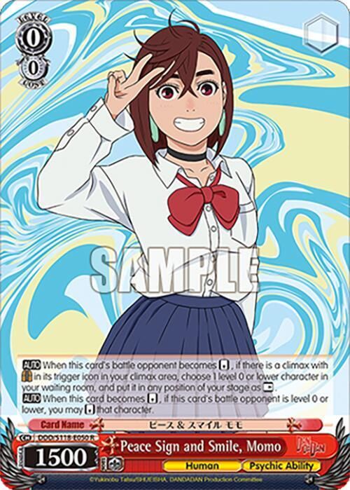 SJF Peace Sign and Smile, Momo - DANDADAN (DDD) Rare