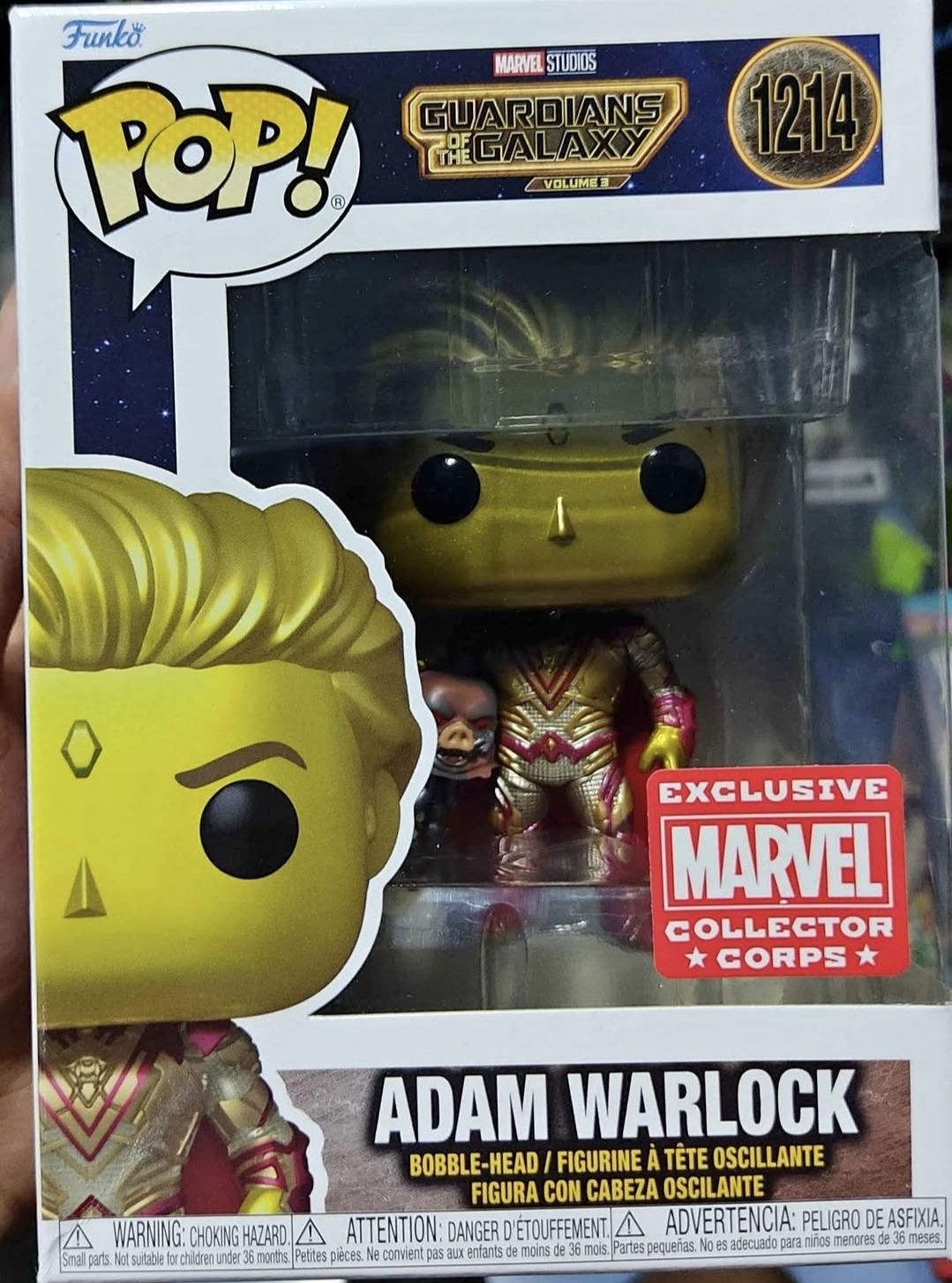 SJ2 Adam Warlock Funko Pop Guardianes de la Galaxia Marvel
