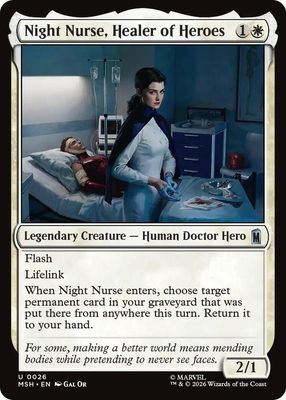 Night Nurse, Healer of Heroes - Marvel Super Heroes (MSH) Uncommon