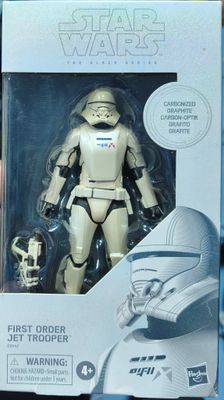SJ1 First Order Jet Trooper Figura Star Wars Figura Black Series Carbonized