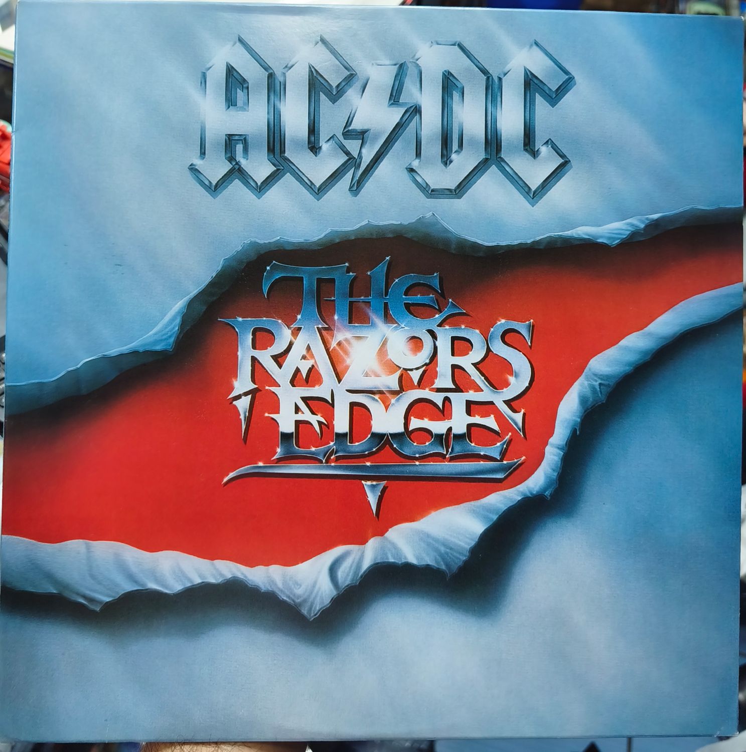 SJ2 AC/DC The Razors Edge LP Vinyl Acetato