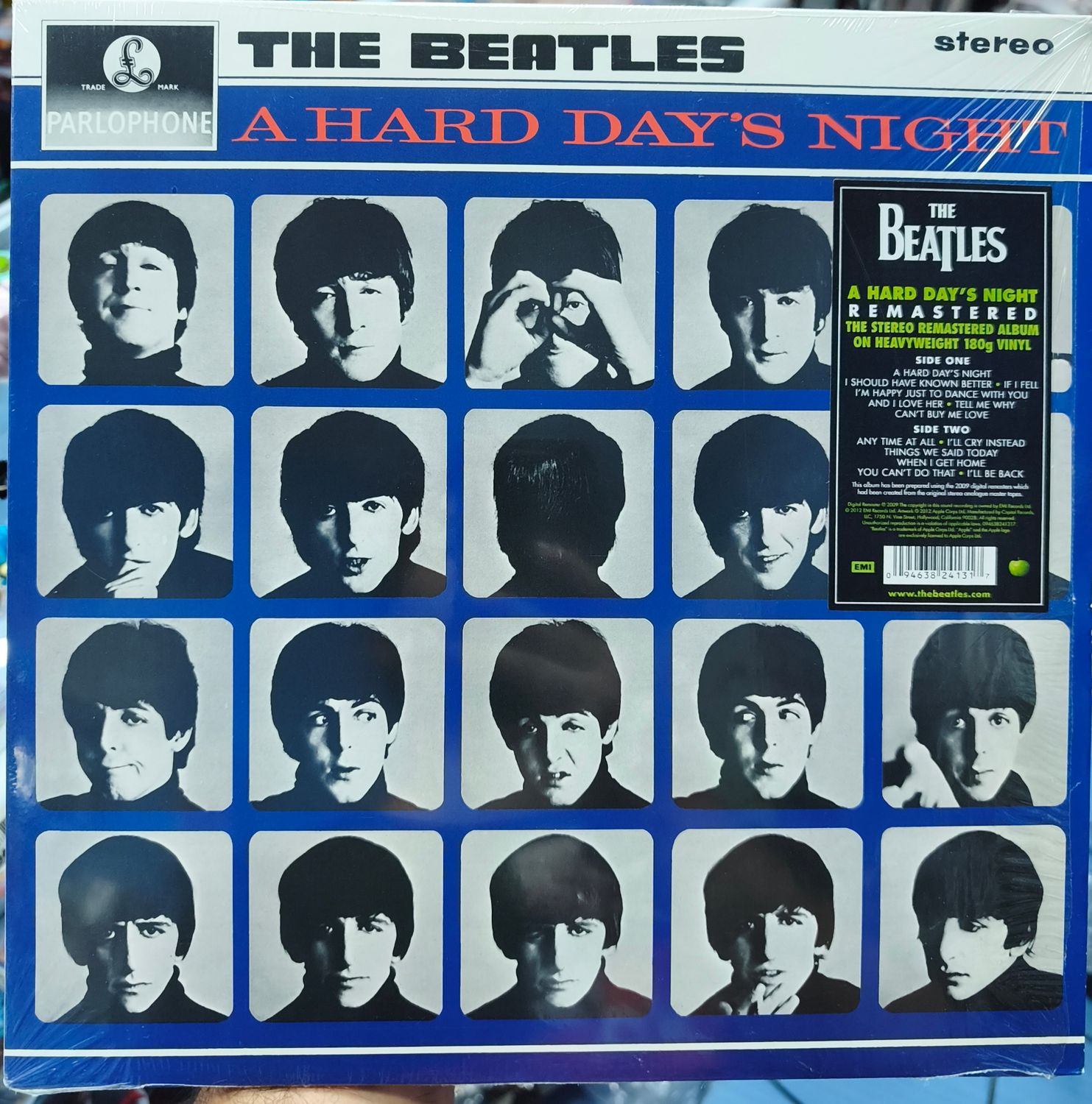 SJ2 The Beatles A Hard Days Night LP Vinyl Acetato