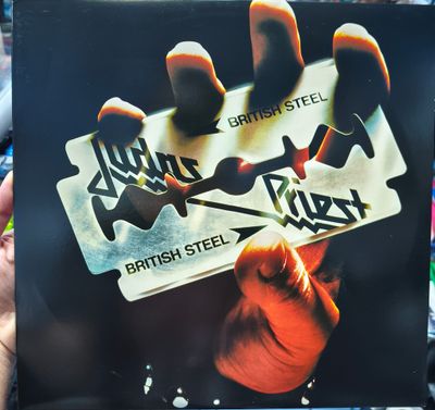 SJ2 British Steel Judas Priest LP Vinyl Acetato