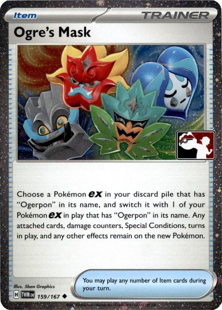 Ogre's Mask - 159/167 (Cosmos Holo) - Prize Pack Series Cards Foil