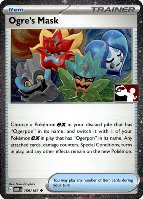 Ogre's Mask - 159/167 (Cosmos Holo) - Prize Pack Series Cards Foil