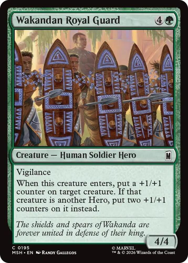 Wakandan Royal Guard - Marvel Super Heroes (MSH)