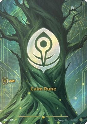 SJF Calm Rune (R02a) - Spiritforged (SFD) Foil