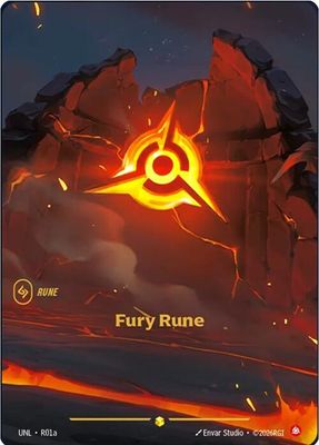 Fury Rune (R01a) - Unleashed (UNL) Foil