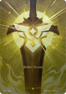 SJF Order Rune (R06a) - Spiritforged (SFD) Foil