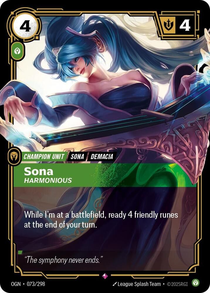 SJF Sona - Harmonious - Origins (OGN) Foil