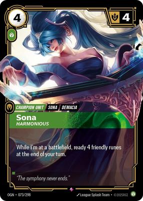 SJF Sona - Harmonious - Origins (OGN) Foil