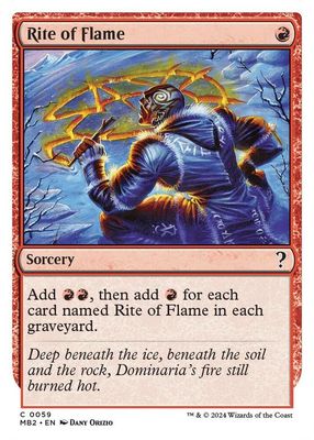 SJF Rite of Flame (White Border) - Mystery Booster 2 (MB2)