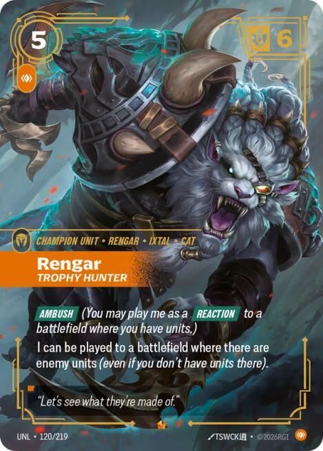 SJF Rengar - Trophy Hunter - Unleashed (UNL)