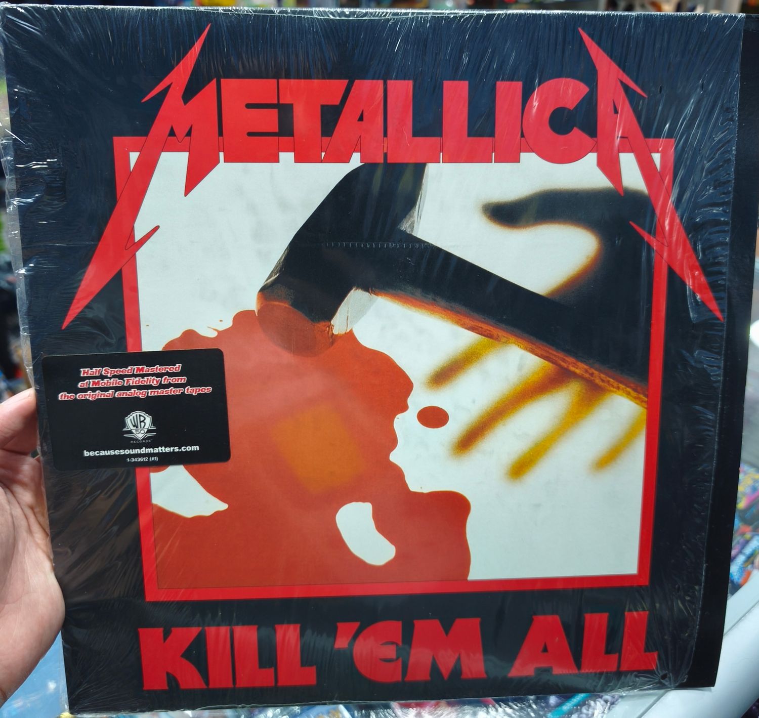 SJ2 Metallica Kill em All LP Vinyl Acetato