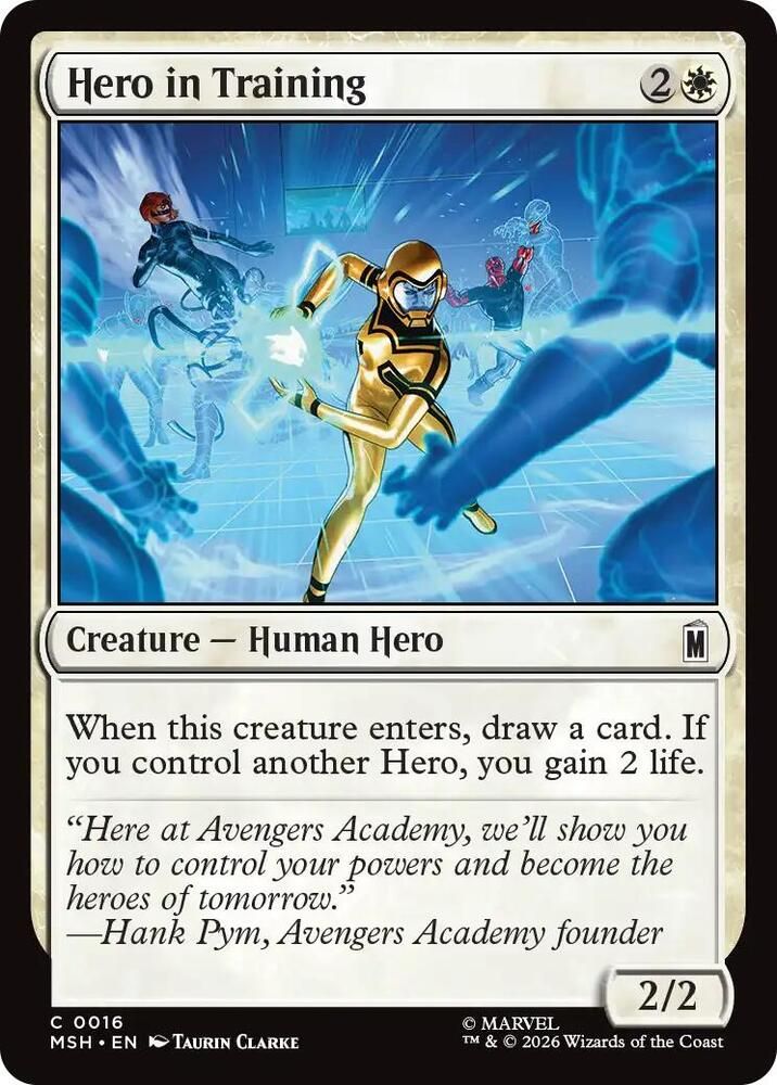 Hero in Training - Marvel Super Heroes (MSH)