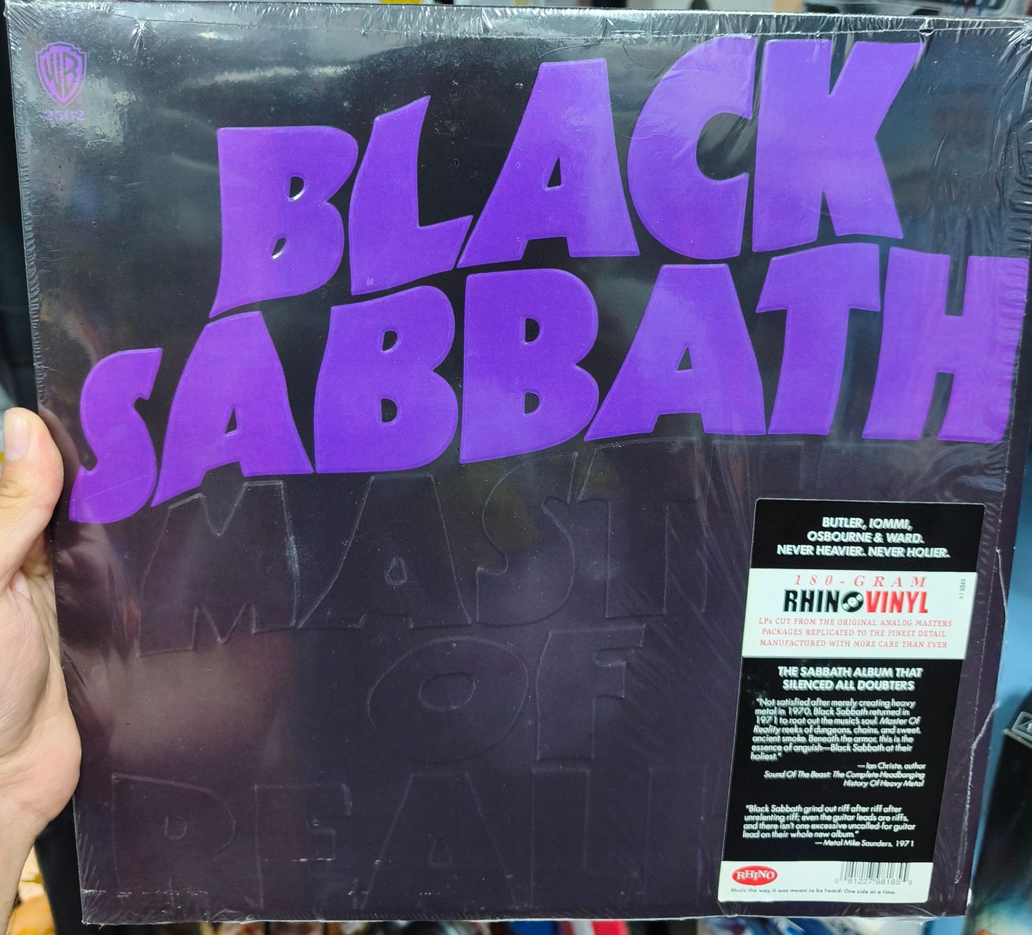 SJ2 Black Sabbath Master of Reality LP Vinyl Acetato