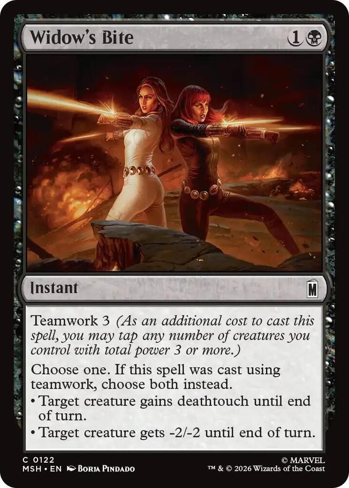 Widow's Bite - Marvel Super Heroes (MSH) Common