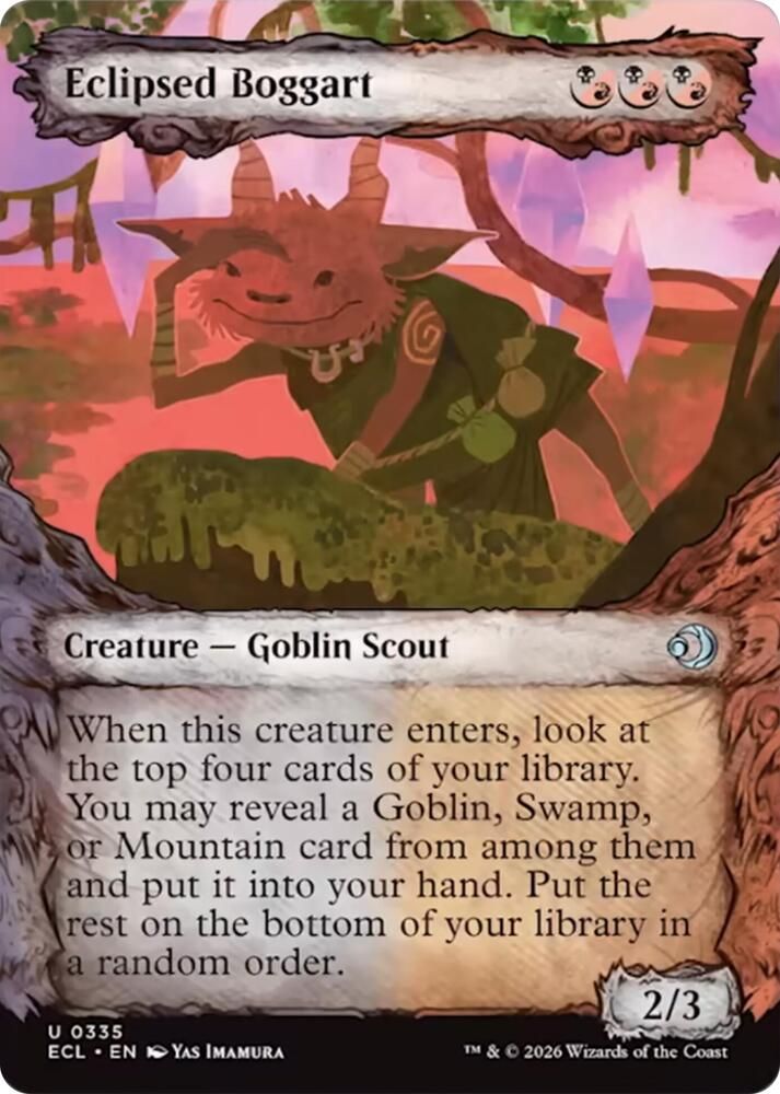 Eclipsed Boggart (Showcase) - Lorwyn Eclipsed (ECL) Lorwyn Eclipsed