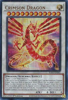 Crimson Dragon (UR) - Quarter Century Stampede (RA04) Ultra Rare