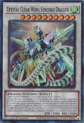 Crystal Clear Wing Synchro Dragon - Quarter Century Stampede (RA04) Super Rare