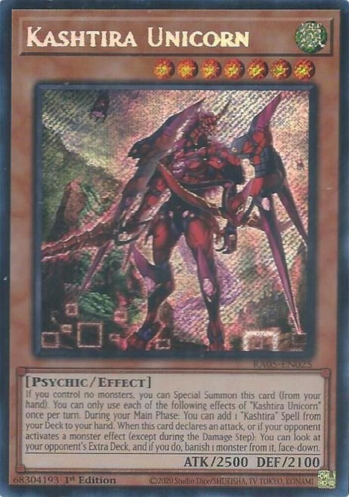 Kashtira Unicorn (Secret Rare) - Rarity Collection 5 (RA05)