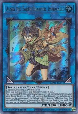 Aussa the Earth Charmer, Immovable - MP21-EN019 - Ultra Rare 1st Edition 2021 Mega-Tin: Ancient Battles 1st Edition Singles