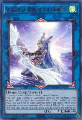 Apollousa, Bow of the Goddess (alternate art) - MAMA-EN075 - Super Rare 1st Edition Magnificent Mavens 1st Edition Singles
