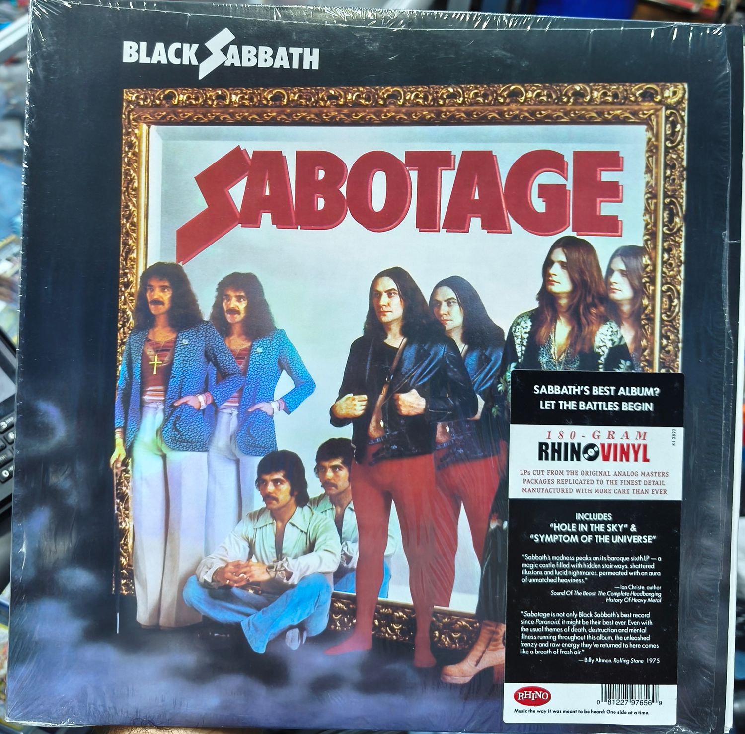 SJ2 Sabotage Black Sabbath LP Vinyl Acetato